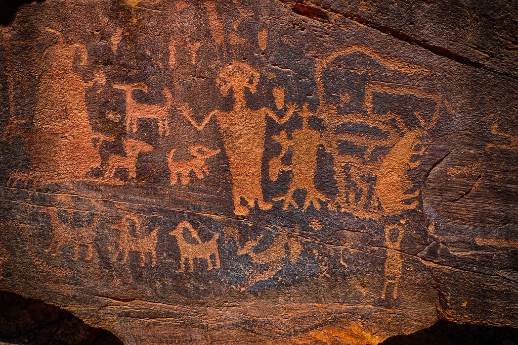 Ancient native american petroglyph