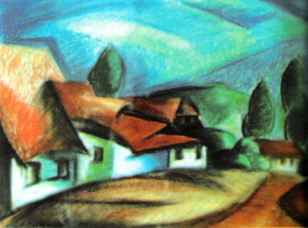 Ernő Grünbaum Landscape at Baia Mare