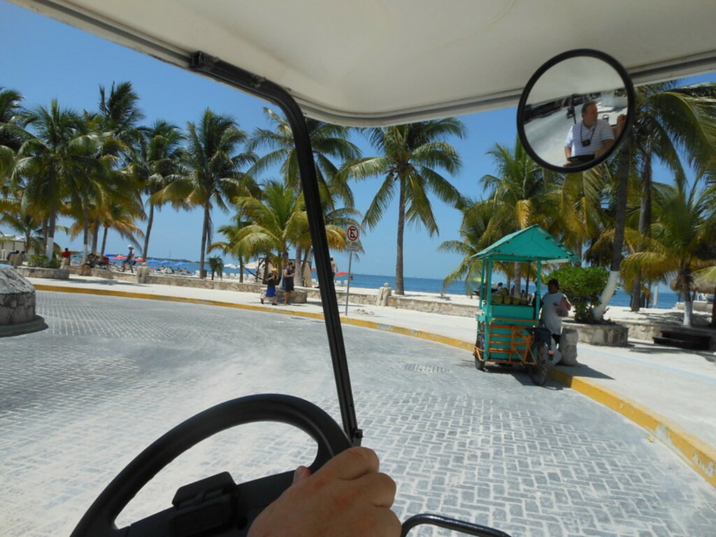 Mad golf cart driving!!