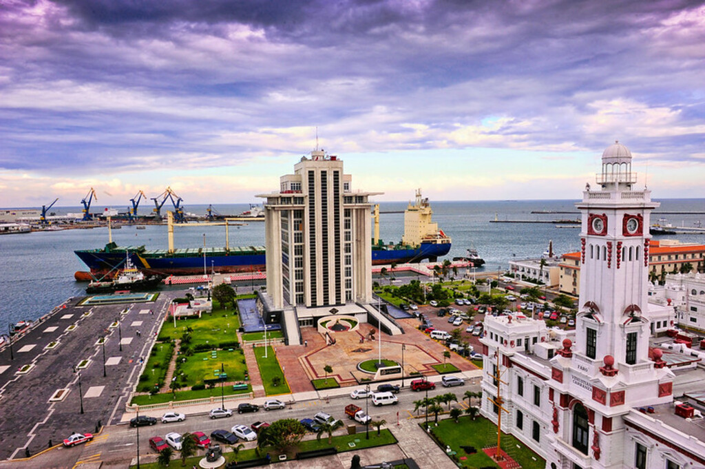 Veracruz Puerto - Vista desde el Hotel Emporio