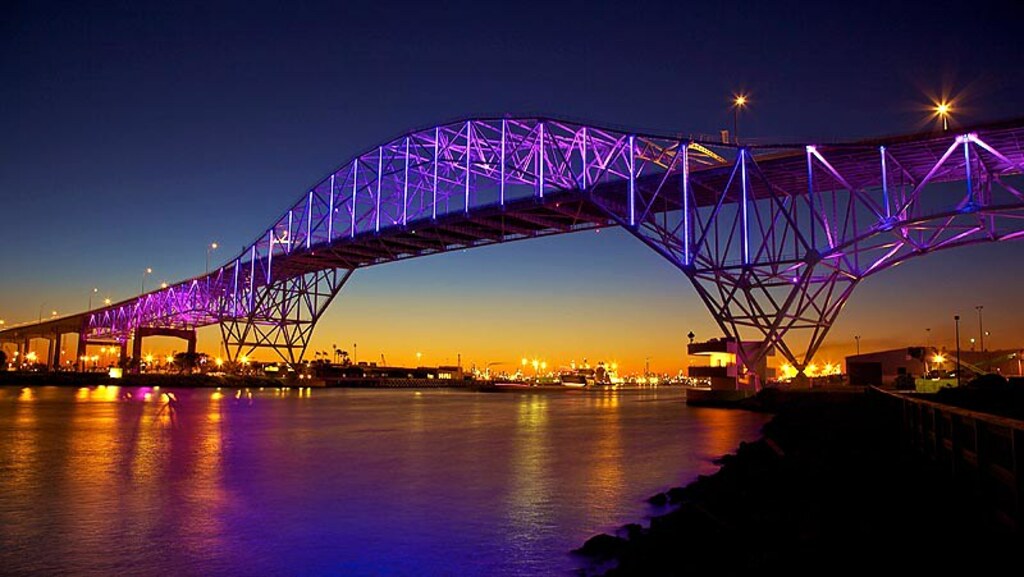 LED-Bruecke Corpus Christi Harbor Bridge