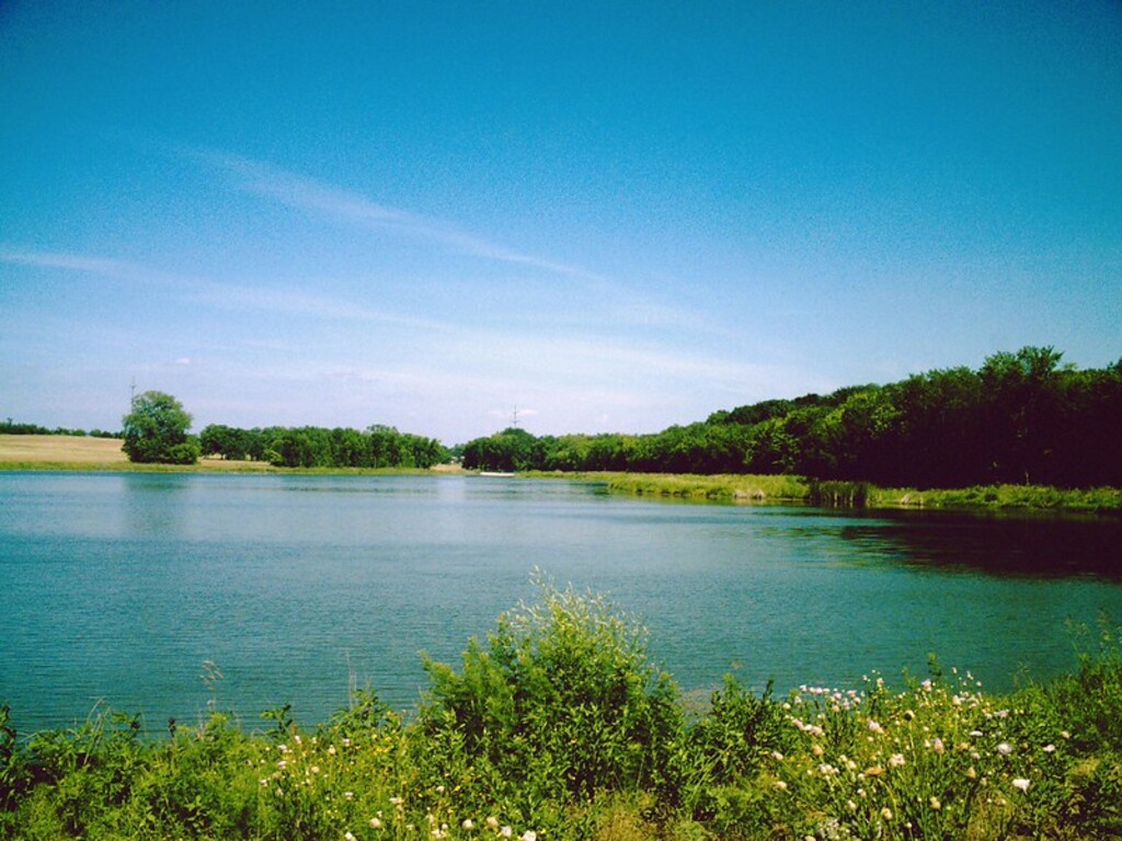 Lake at Oak Point Park in Plano, Texas