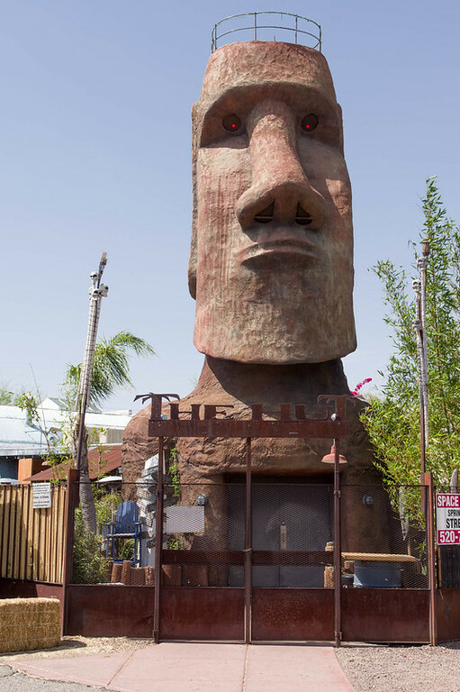 tiki head from magic carpet mini golf