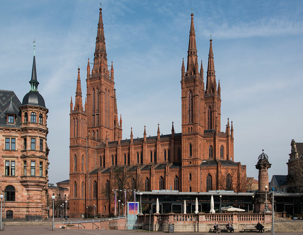 Marktkirche Wiesbaden von Süden