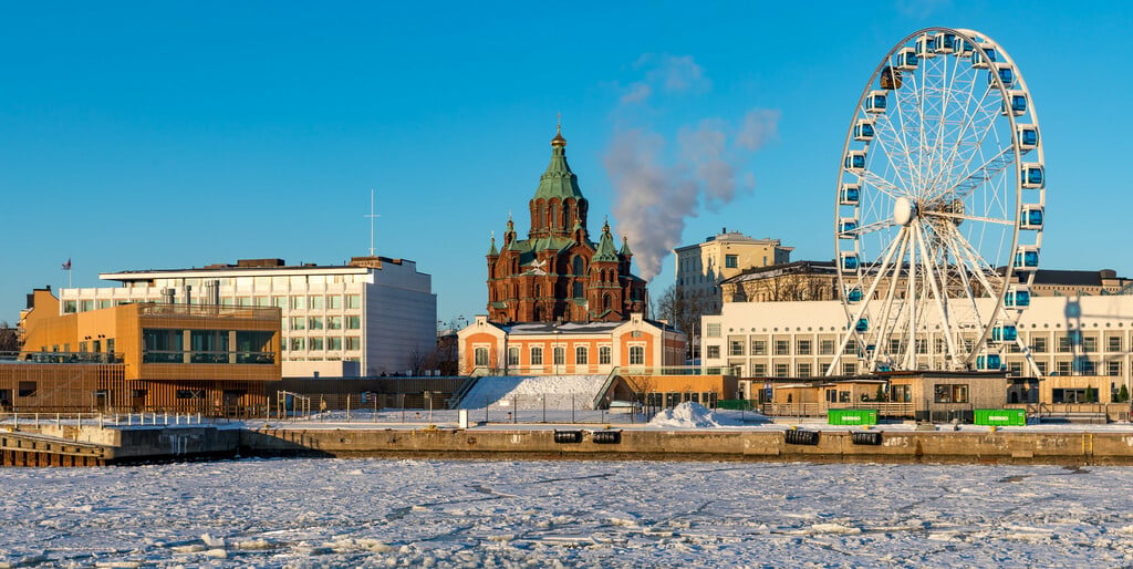 Winter in Helsinki, Finland