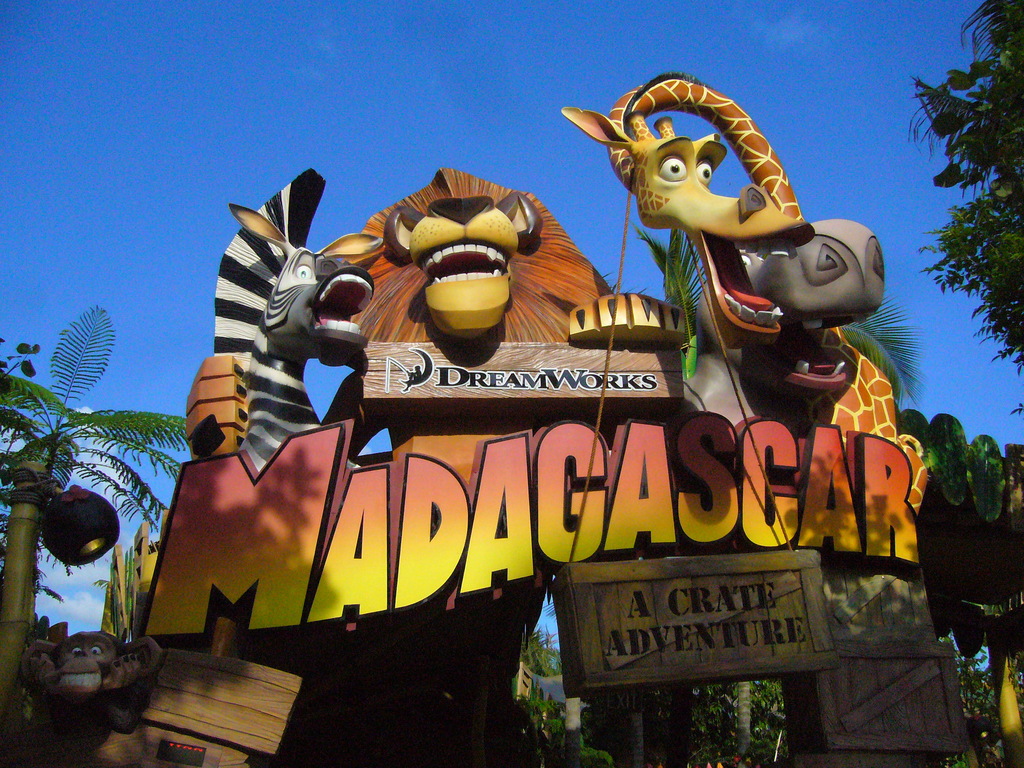 Madagascar A Crate Adventure sign