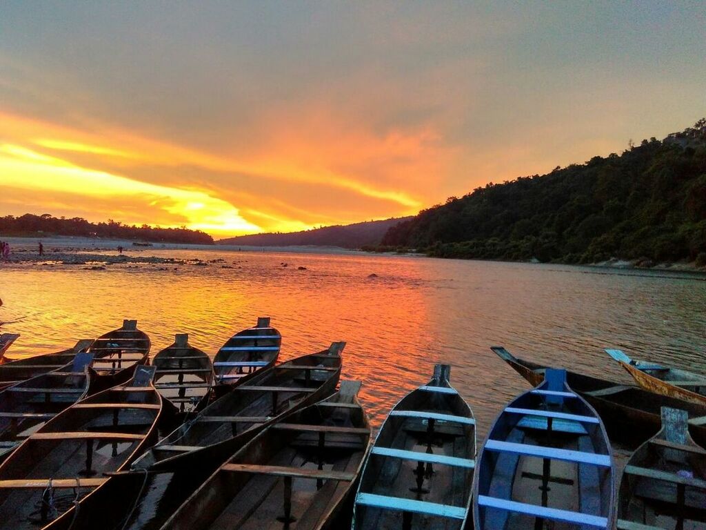 Sunset at Dawki Lake, Meghalaya