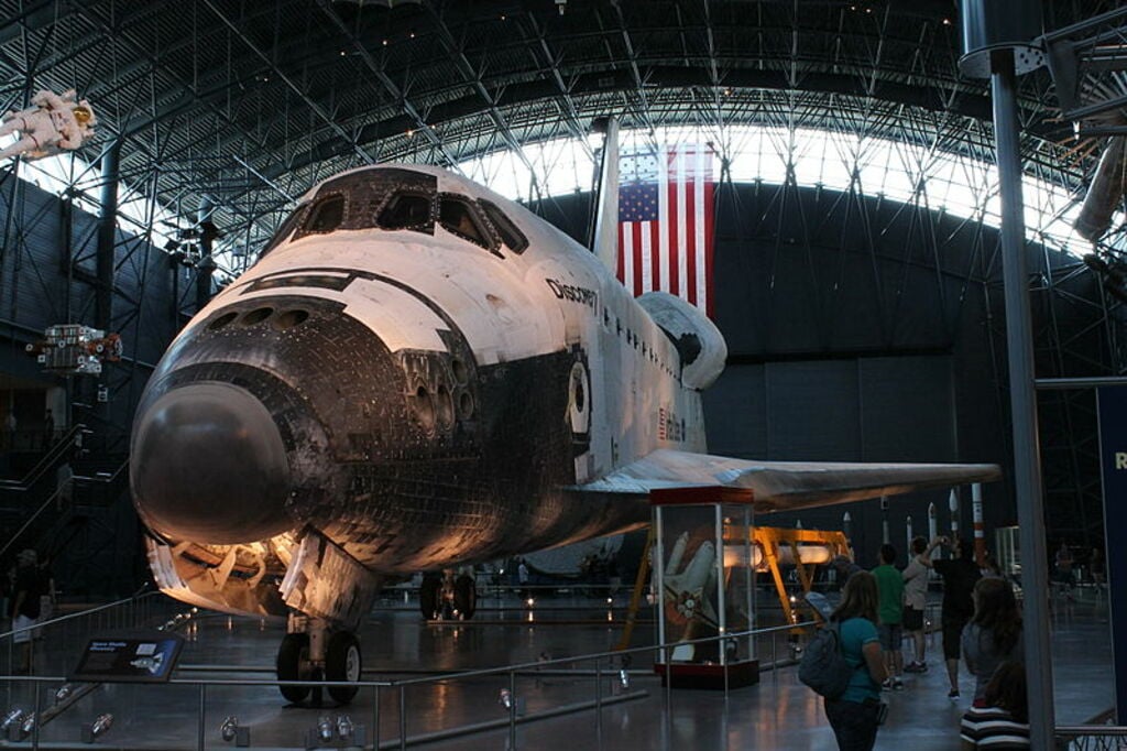 Discovery on display at Udvar-Hazy