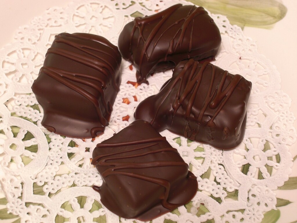 Homemade chocolate truffles