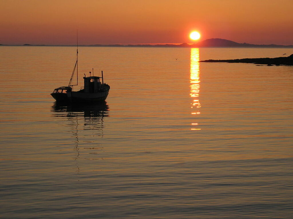 Midnight sun buldersanden norway