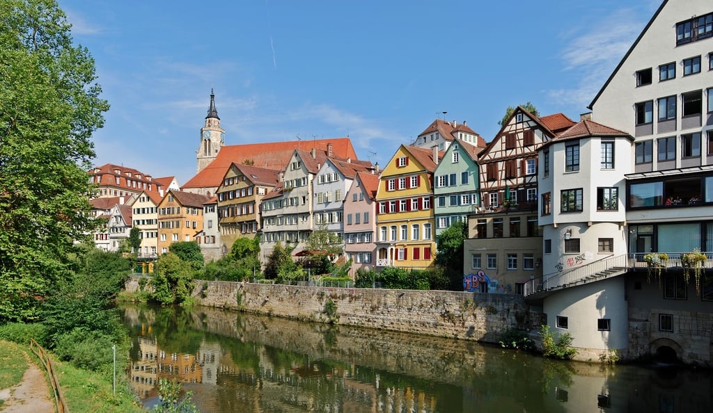 Neckarfront Tübingen August 2013