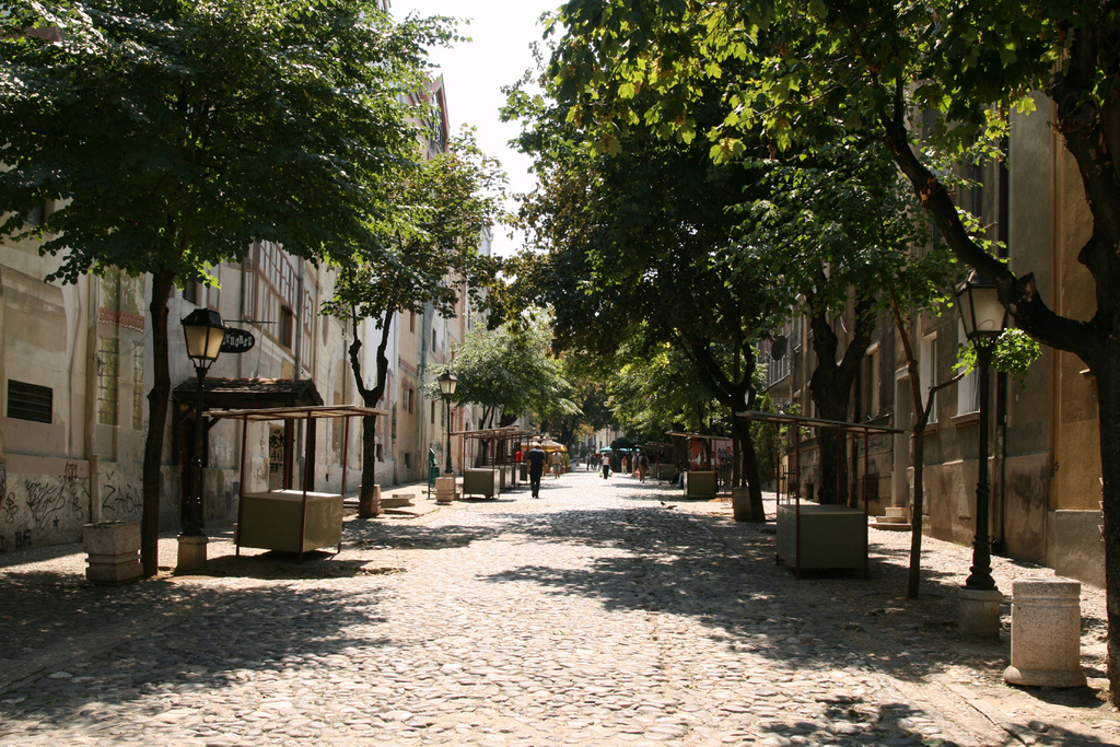 Skadarlija, bohemian quarter of Belgrade, Serbia