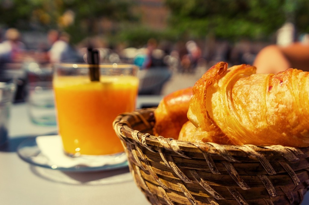 Grab a croissant at one of the island's many French style Bistros