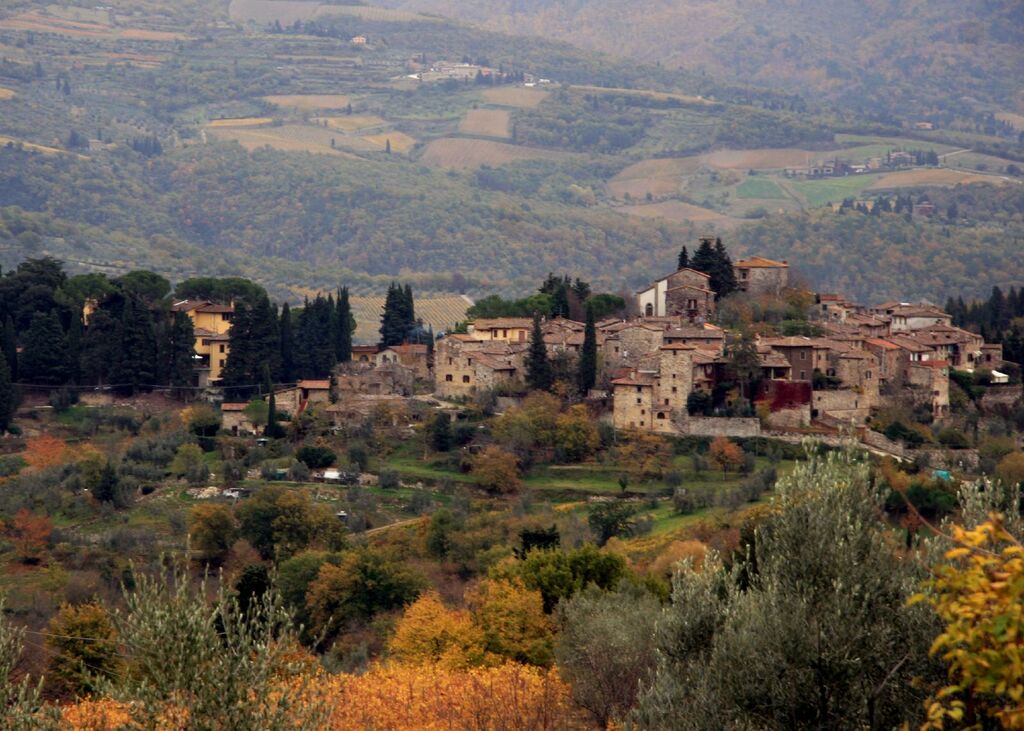 Landscape in Greve in Chianti