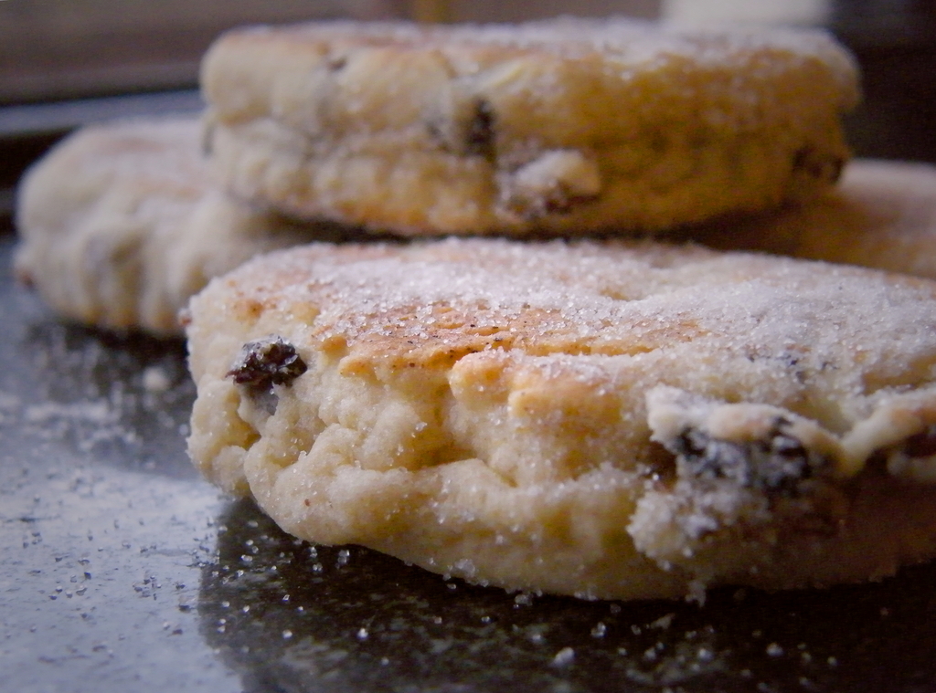 Closeup of Welsh cakes, February 2009