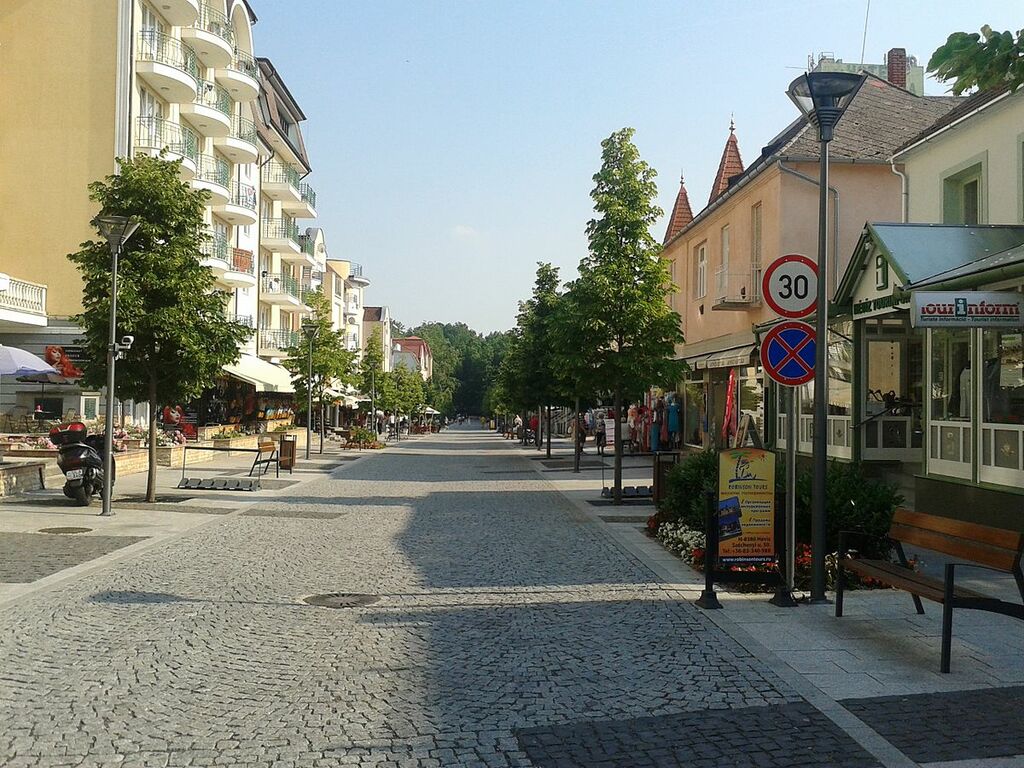 Pedestrian street Hévíz
