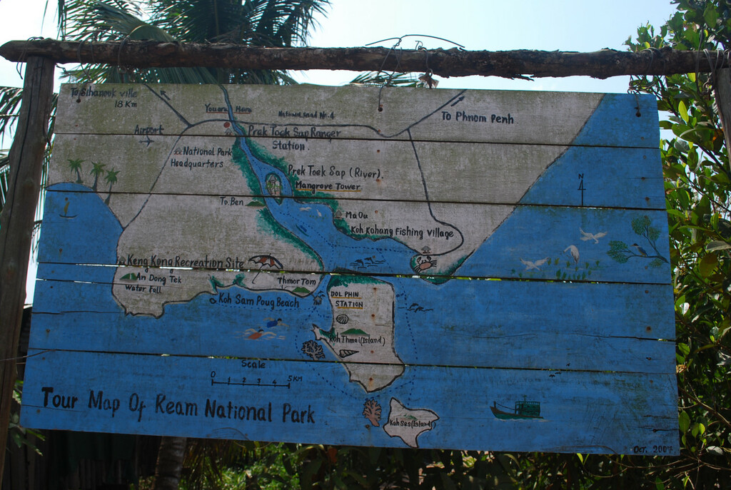 Ream National Park - Tour Map, SHV, Cambodia