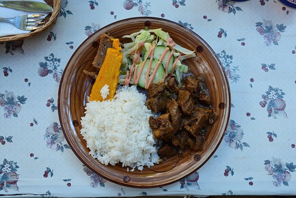 Goat stew at Rose Inn restaurant Rincon (Bonaire 2014) (15668734266)