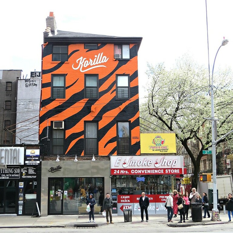 Korilla, a popular Korean BBQ restaurant, 23 Third Avenue, New York City.