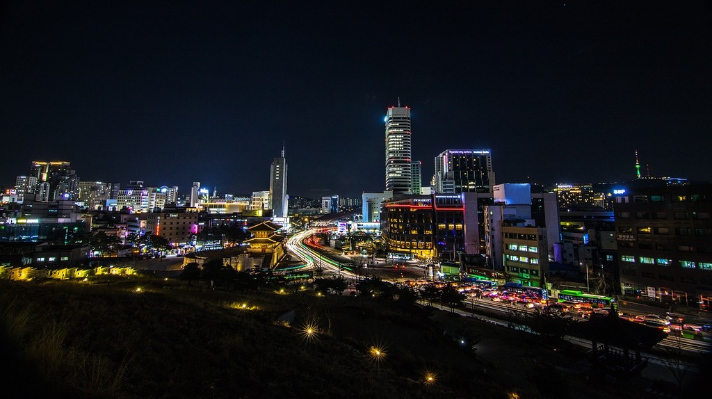 Seoul at night
