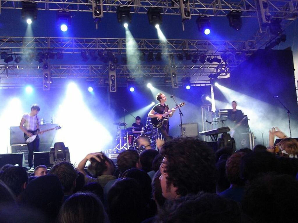 Editors performing at 2007 Splendor in the Grass Festival