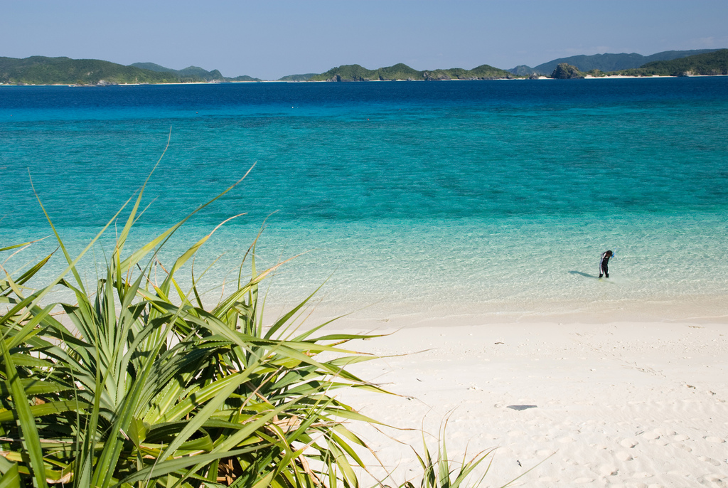 Nishibama beach Okinawa Aka Island
