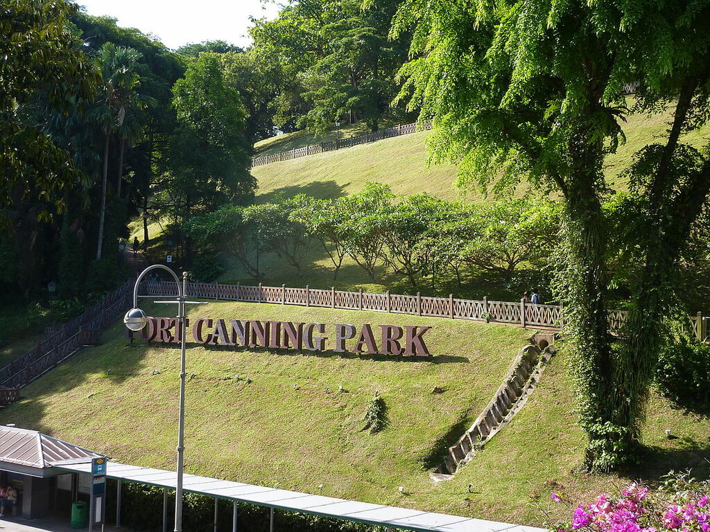 Fort Canning Park sign, Singapore - 20120722