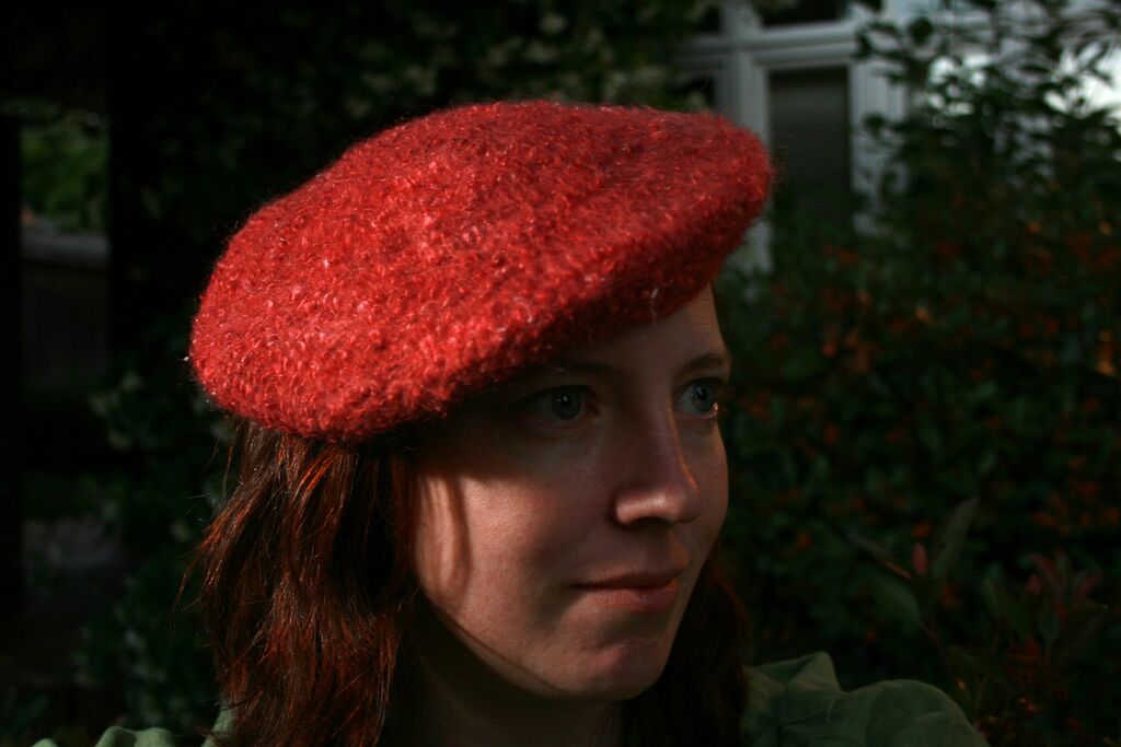 Duet mohair wool beret