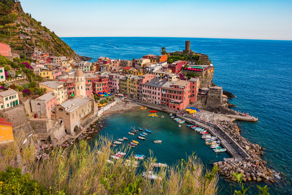 Beautiful Vernazza and the Sea, Cinque Terre, Italy