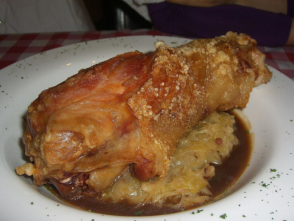 Crispy pork knuckle
