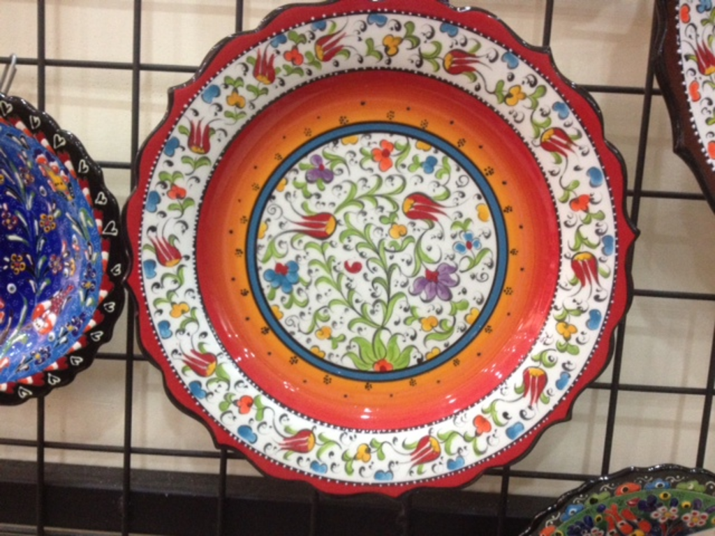 Hand painted plate