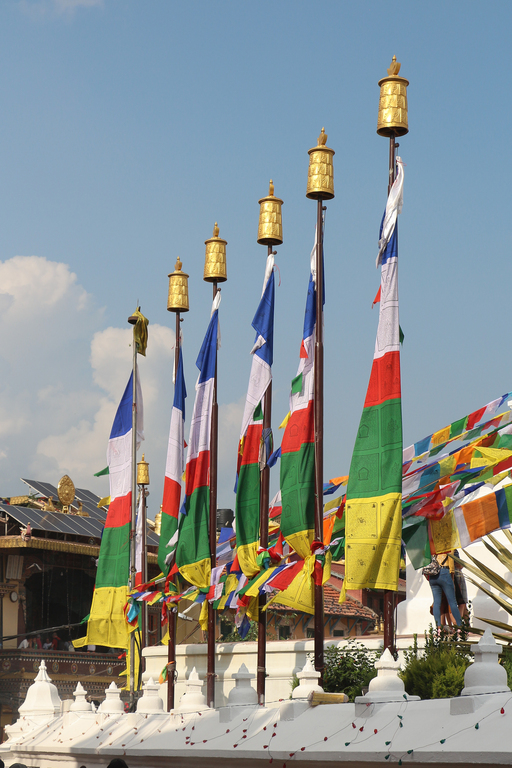 Prayer flags in Boudhanath