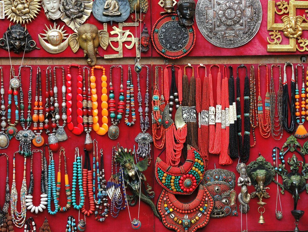 Kathmandu-Colorful Nepalese souvenirs