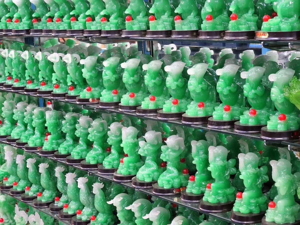Jade statuettes