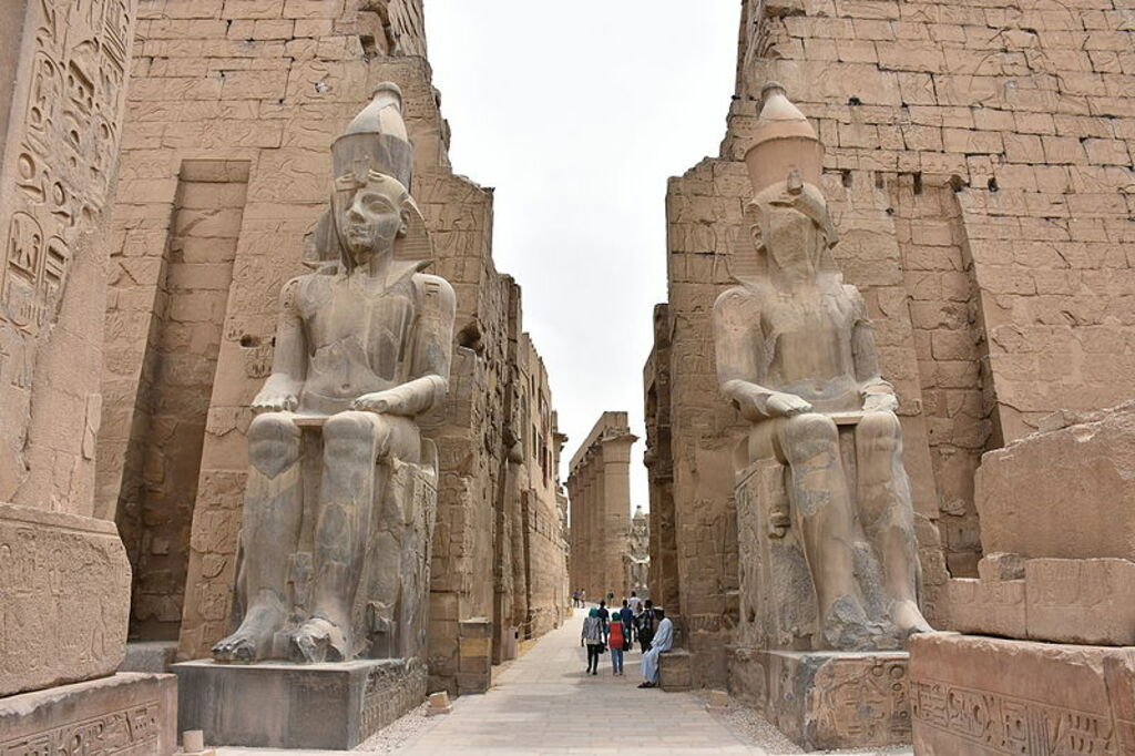 Entrance to Luxor Temple, Egypt