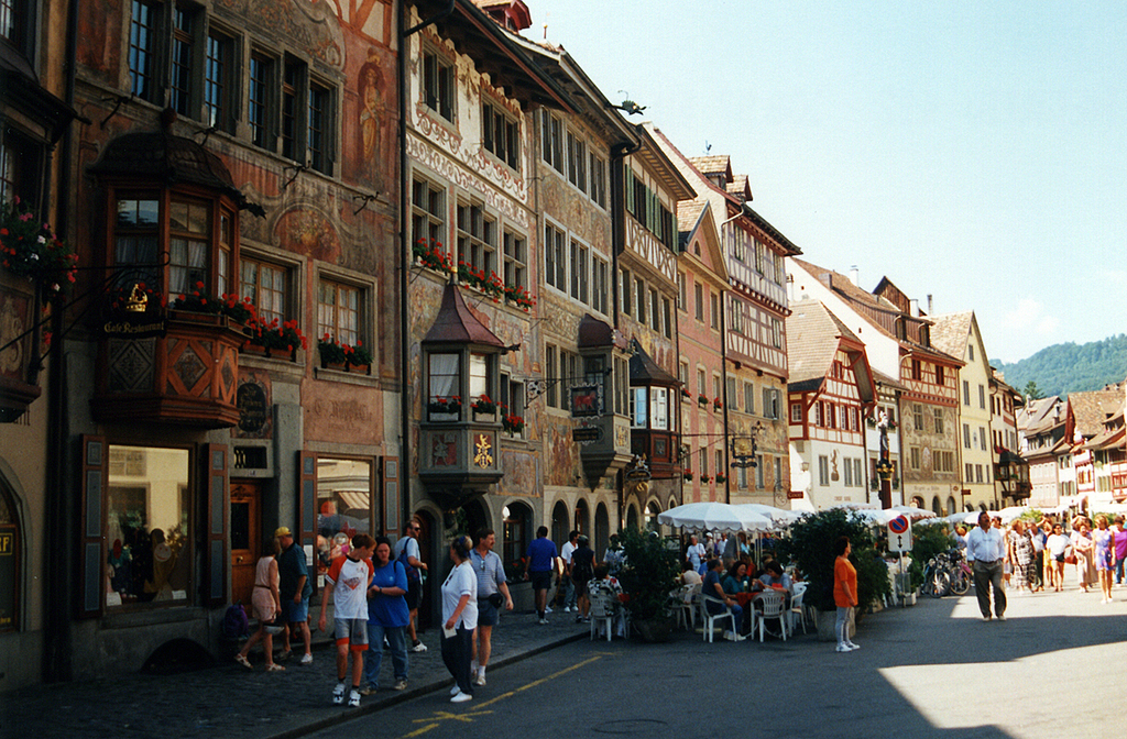 Stein am Rhein - Häuser am Rathausplatz