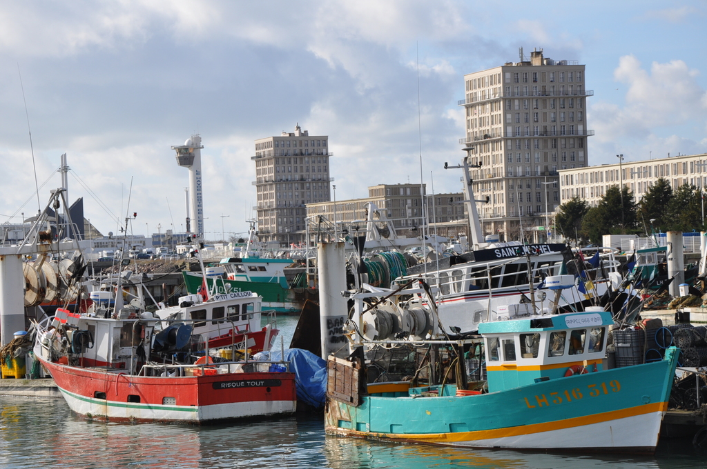 Port, Le Havre, fishing boats, port de pêche