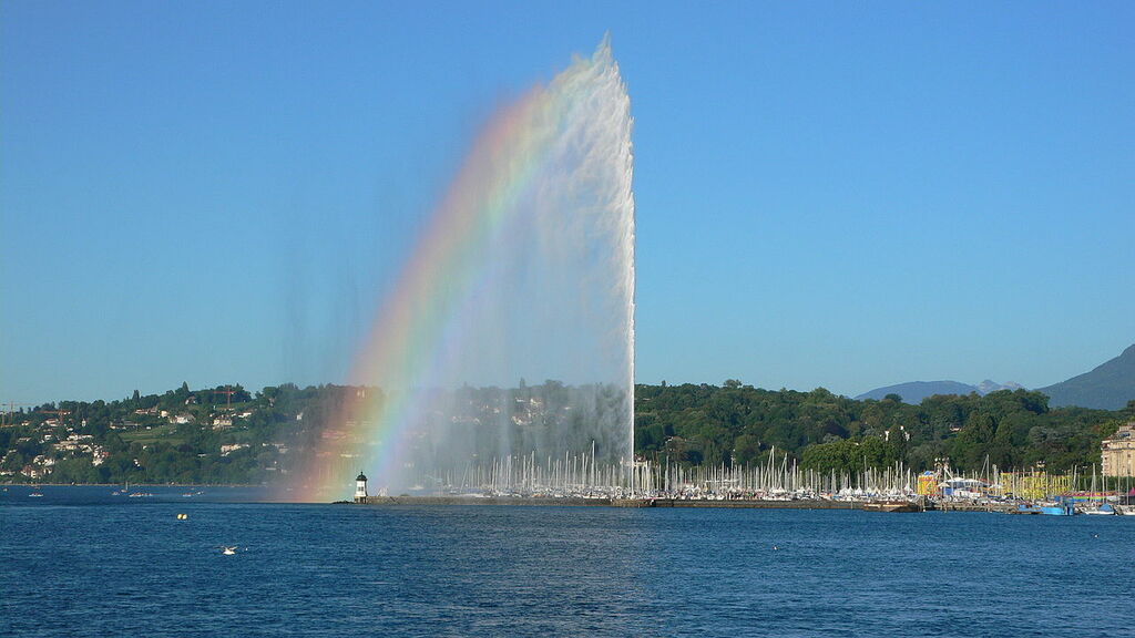 Jet dEau with raimbow
