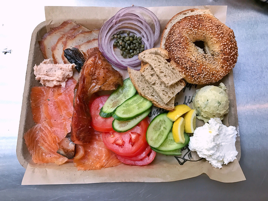Smoked fish platter