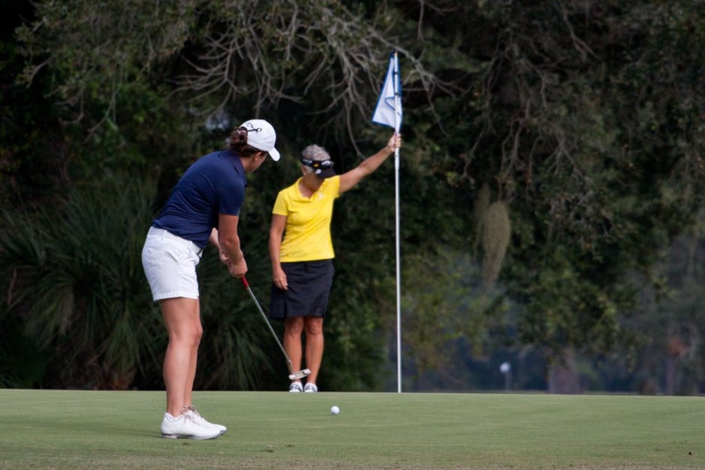 Practicing Golf