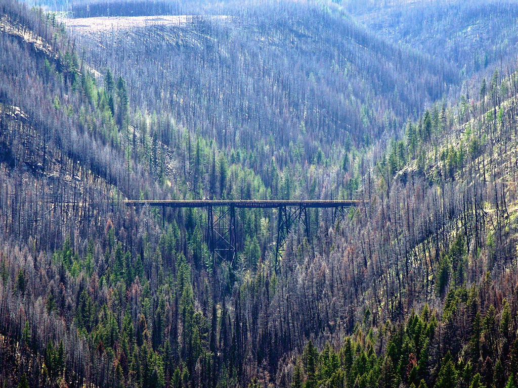 Myra Canyon trestles [Post 2003 Okanagan Mountain Park Forrest-Fire Era]
