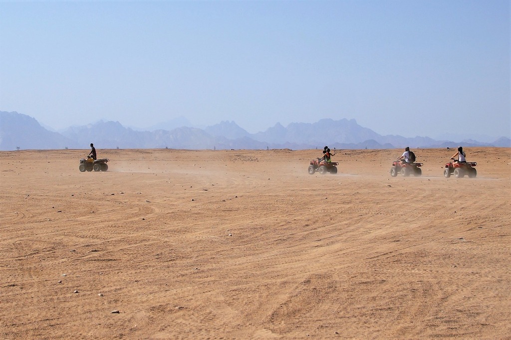 Quad bike in the desert