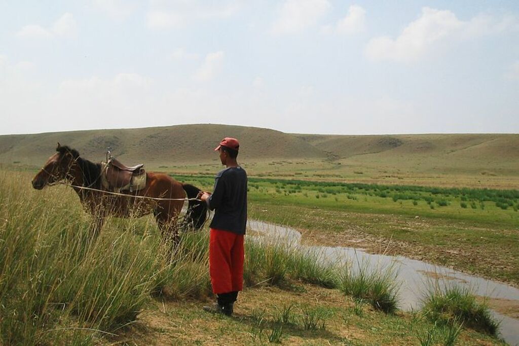 Guide & horse Inner Mongolia