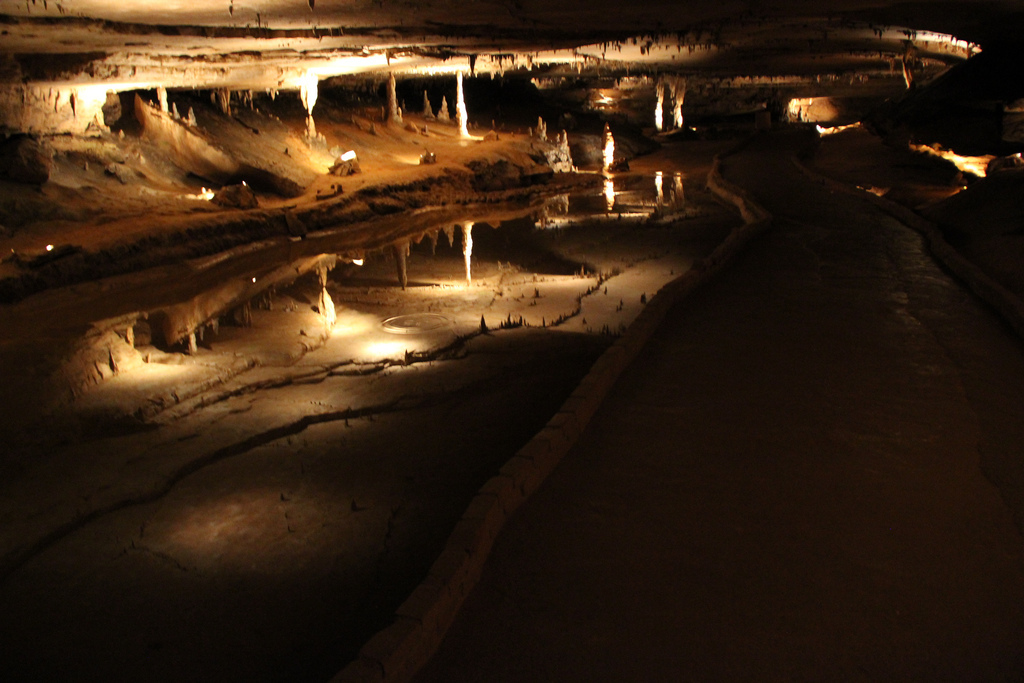 Reflection Water Puddle Inside Cave