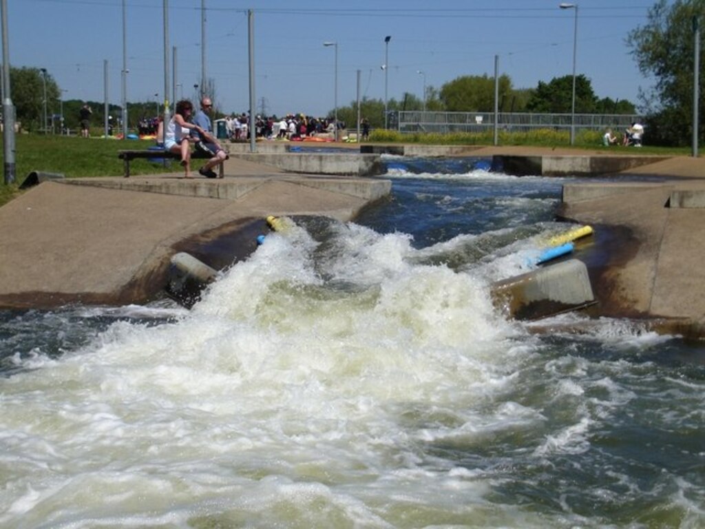 One of the drops at the Nene Whitewater Centre