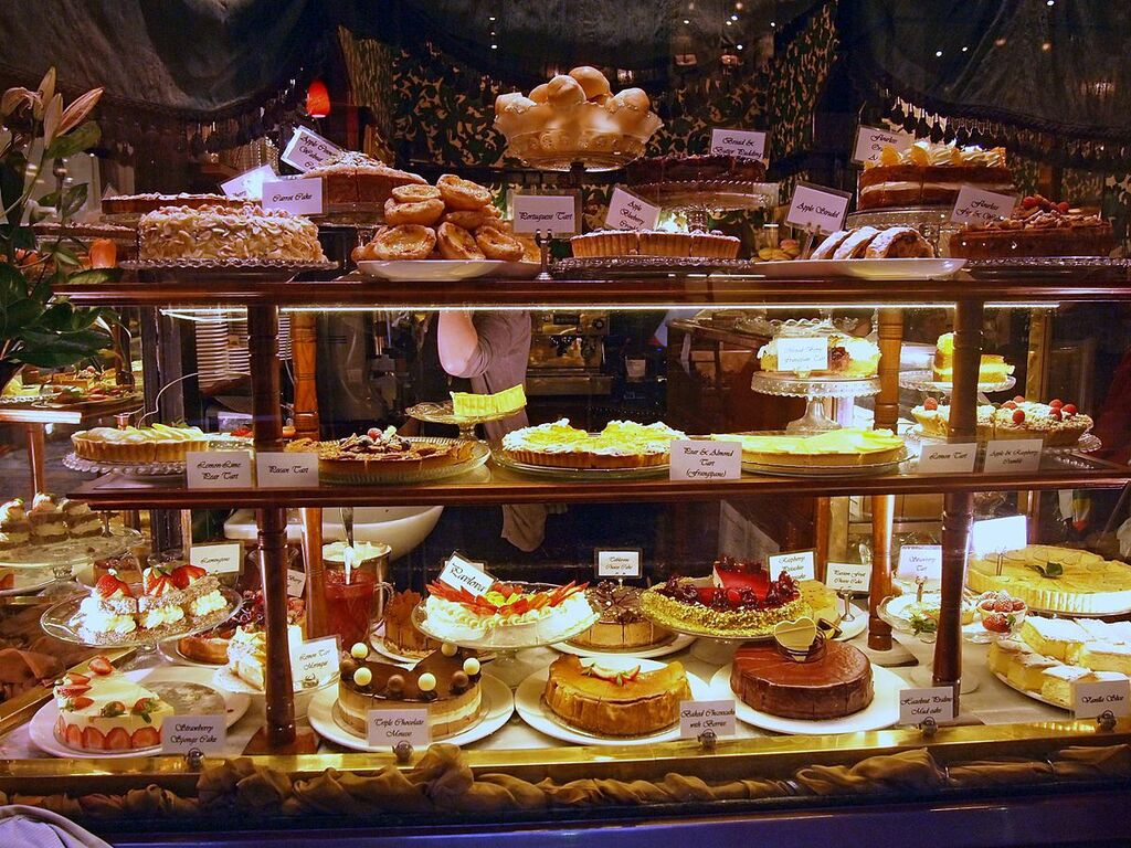 Tea rooms store front in Collins Street, Melbourne