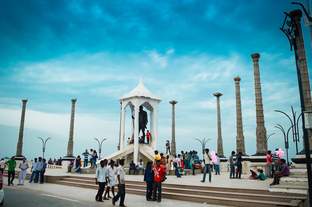 Gandhi Statue @ Pondicherry