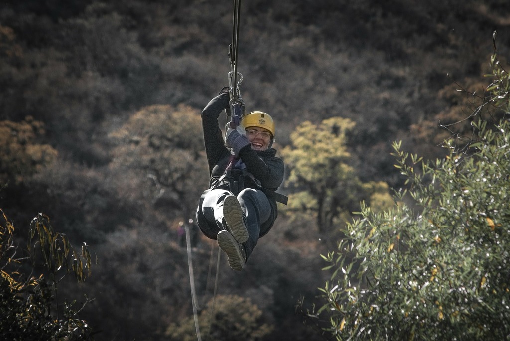 Treetop ziplining
