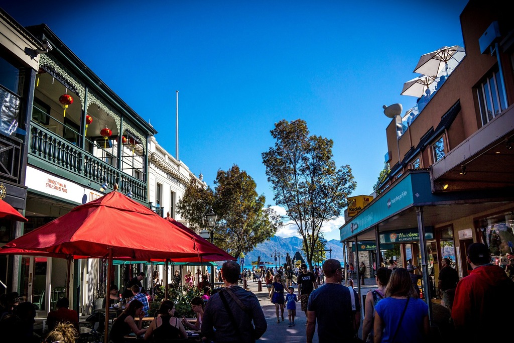 Queenstown downtown area