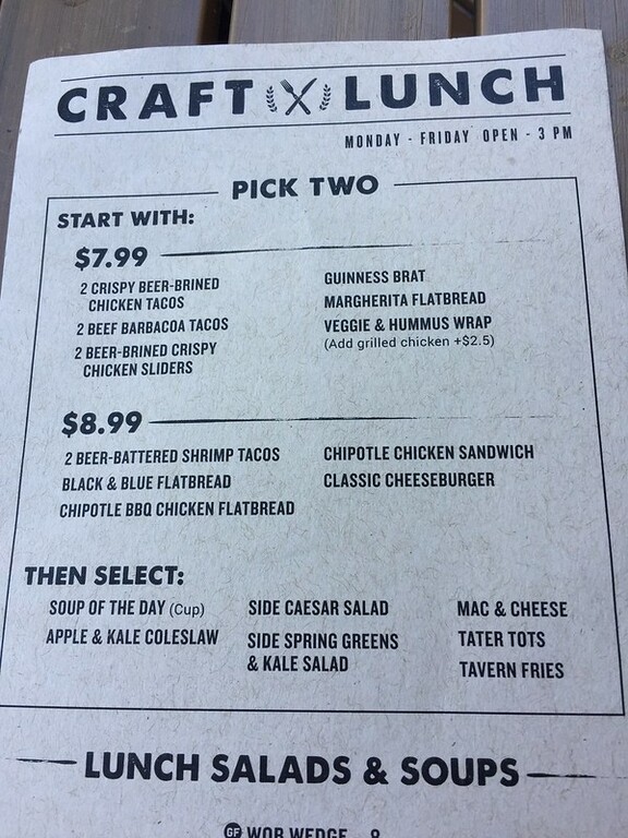Lunch in Orlando, Artisan's Table
